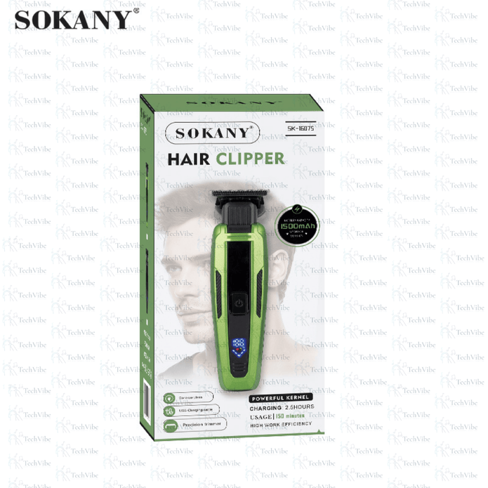 Sokany Cordless Hair Clipper 1500Mah - TechVibe