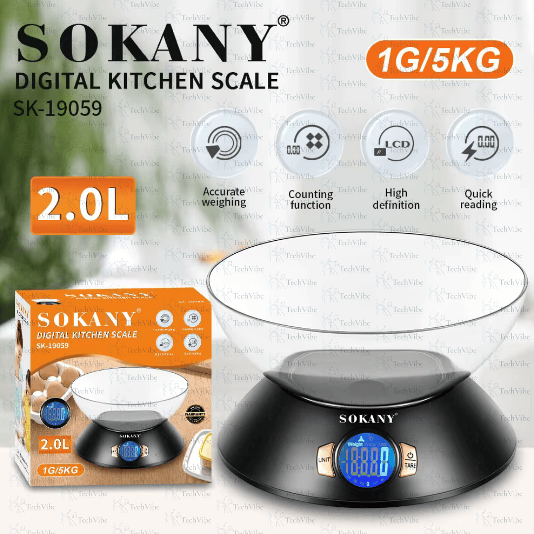 Sokany Digital Kitchen Scale - TechVibe