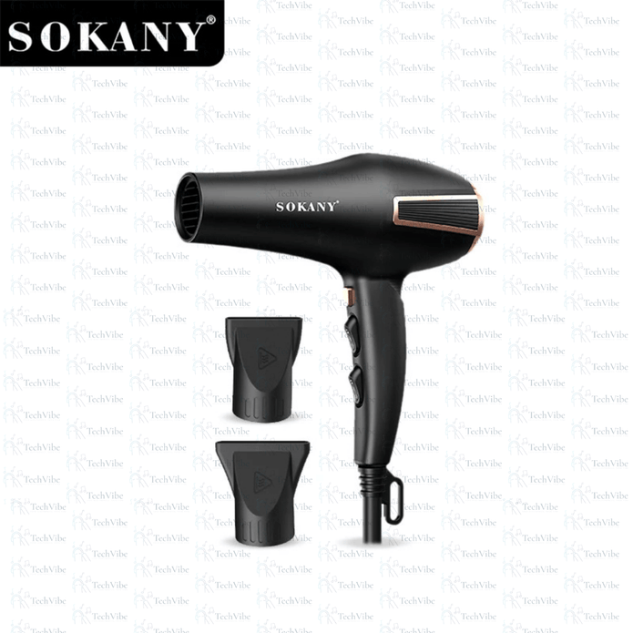 Sokany Hair Dryer Pro High Power For Swift Drying With Multiple Settings - TechVibe