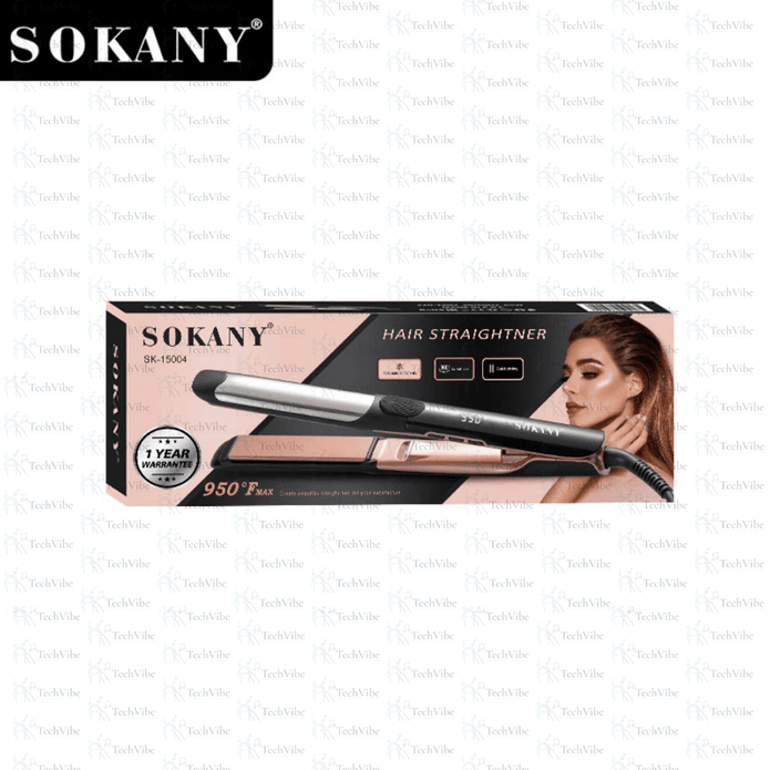 Sokany Hair Straightener With Rapid Heating And Auto - Off Protection - TechVibe