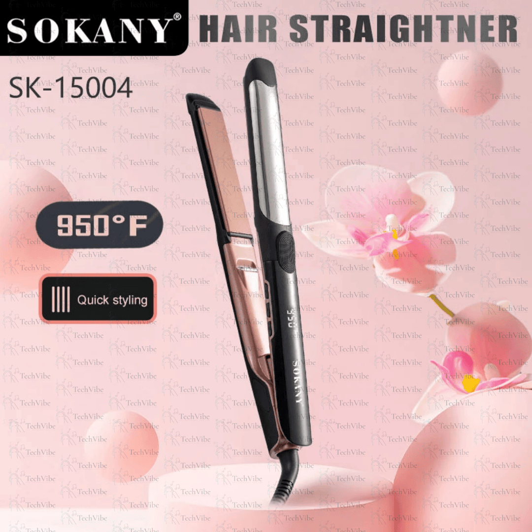 Sokany Hair Straightener With Rapid Heating And Auto - Off Protection - TechVibe