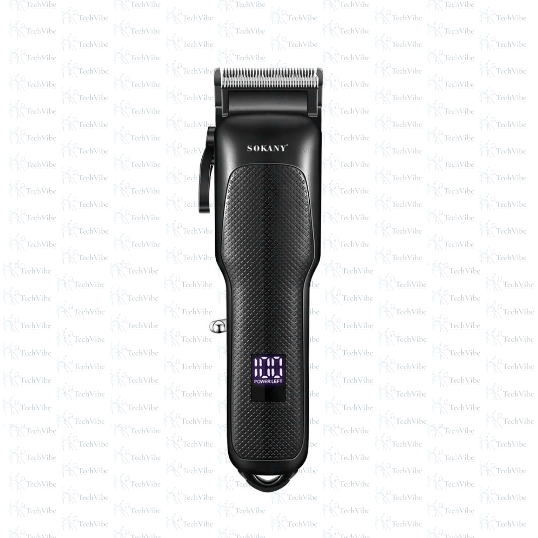 Sokany Professional Hair Clipper With Stainless Steel Cutter Head And 2000Mah Battery - TechVibe