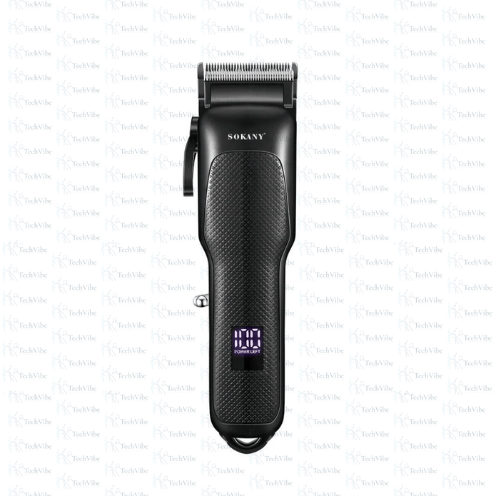 Sokany Professional Hair Clipper With Stainless Steel Cutter Head And 2000Mah Battery - TechVibe