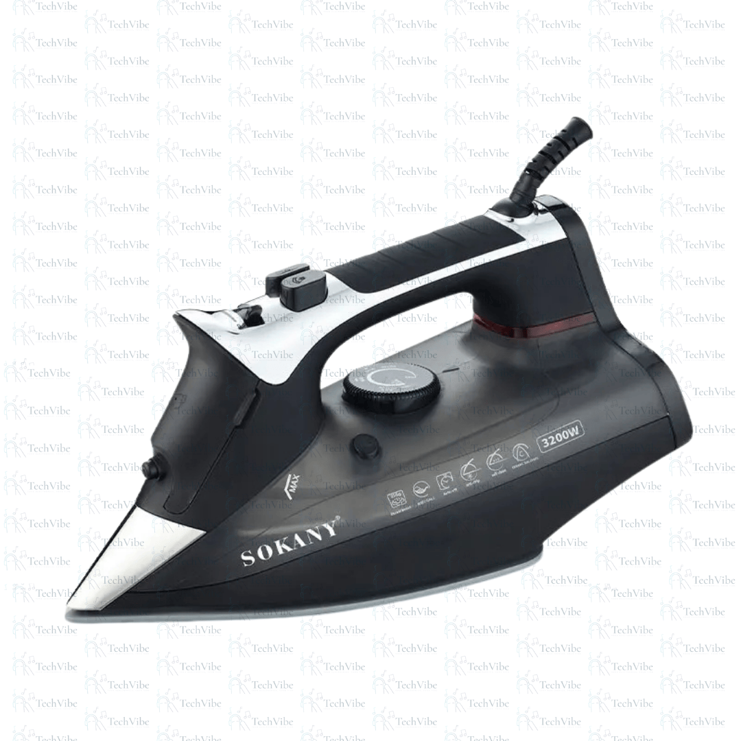 Sokany Steam Iron With Ceramic Soleplate And 400Ml Water Tank - TechVibe