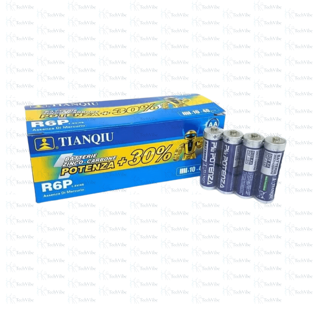 Tianqiu R6 Heavy Duty Battery AA Carbon Zinc 1.5V - TechVibe