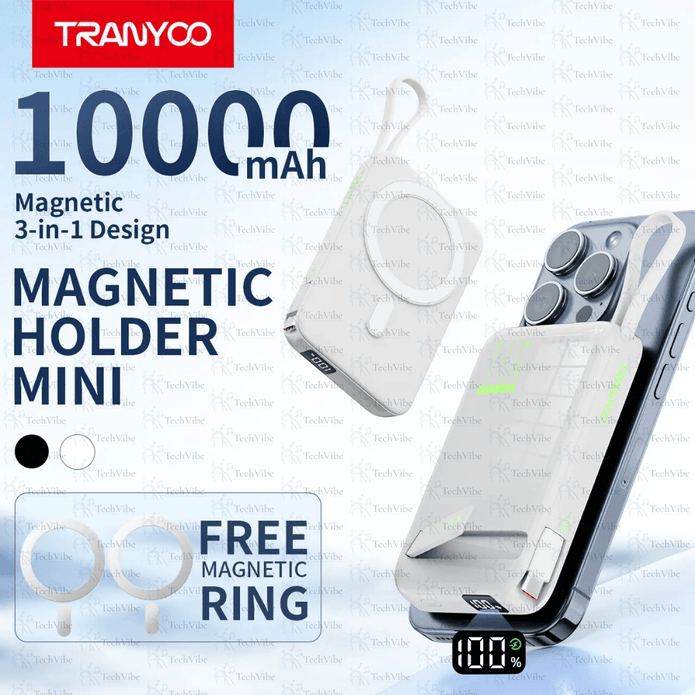 Tranyoo 10000Mah Wireless Powerbank - TechVibe