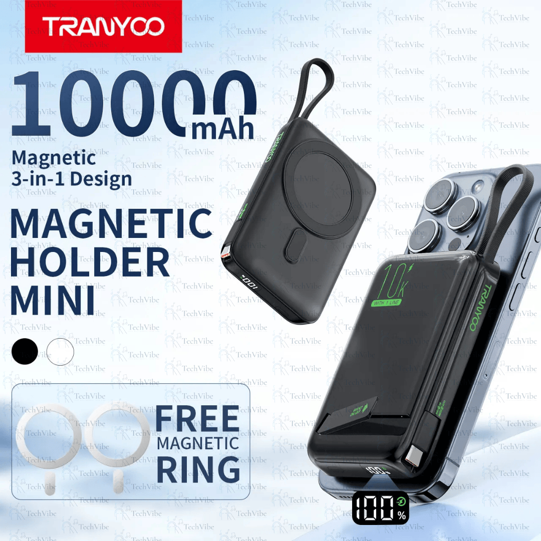 Tranyoo 10000Mah Wireless Powerbank - TechVibe