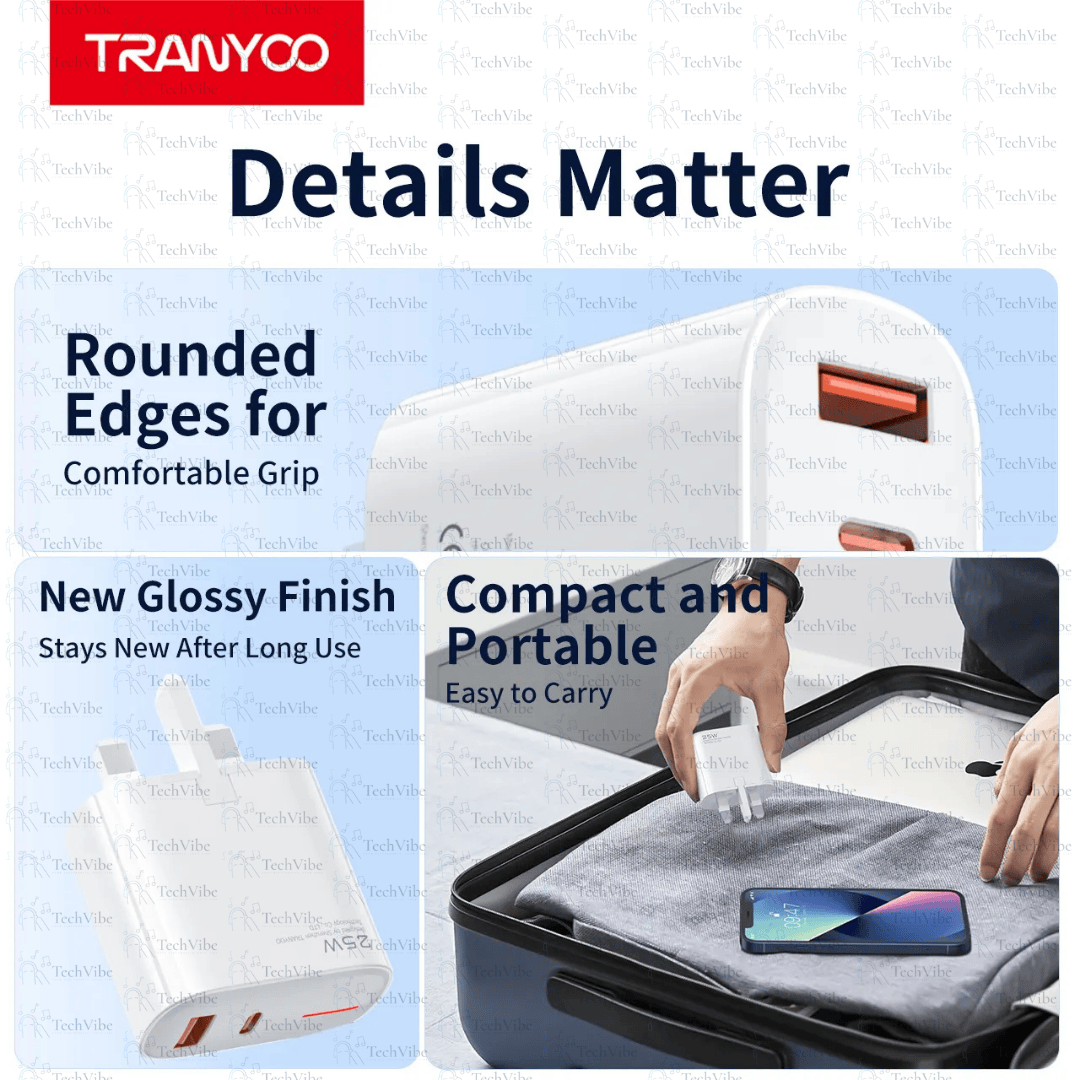 Tranyoo 25W Super Fast Charger Kit - TechVibe