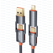 Tranyoo 4 - In - 1 Braided Fast Charging Data Cable - TechVibe
