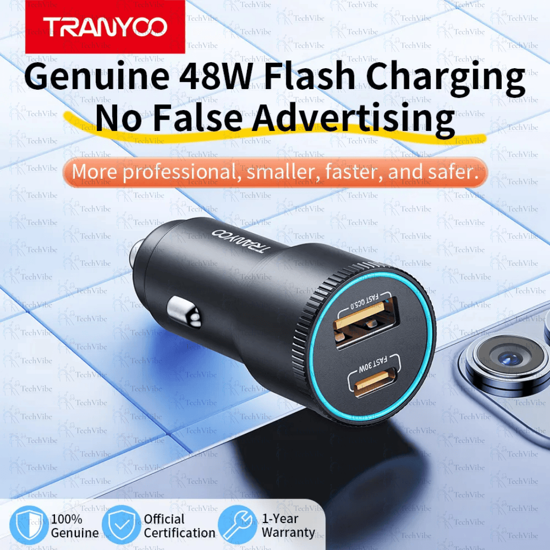 Tranyoo Qc5.0+Pd Metal Car Charger - TechVibe