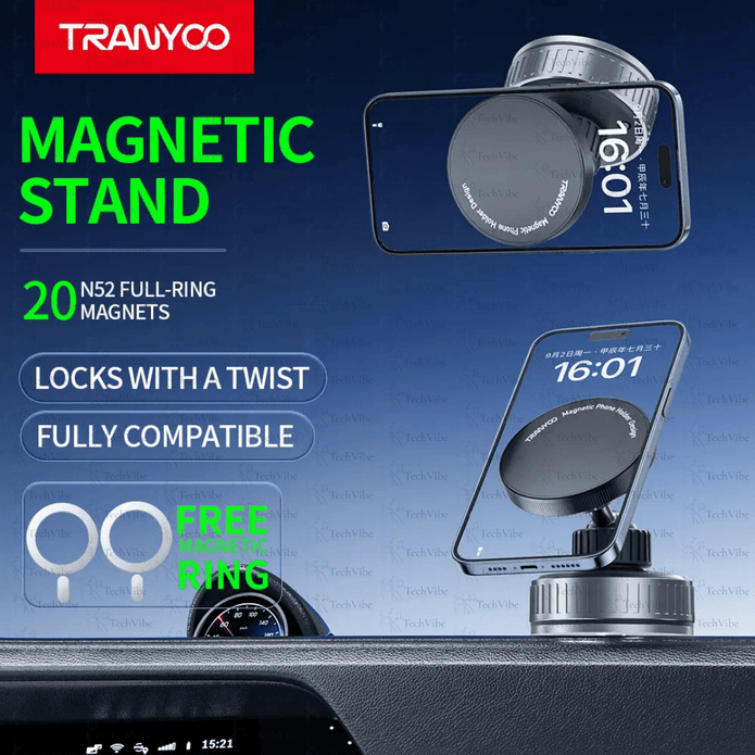 Tranyoo Rotatable Car Phone Holder - TechVibe