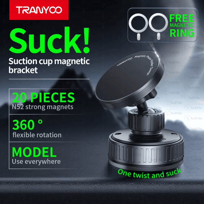 Tranyoo Rotatable Car Phone Holder - TechVibe