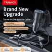 Tranyoo Telescopic 2Usb Metal Car Charger 30W - TechVibe