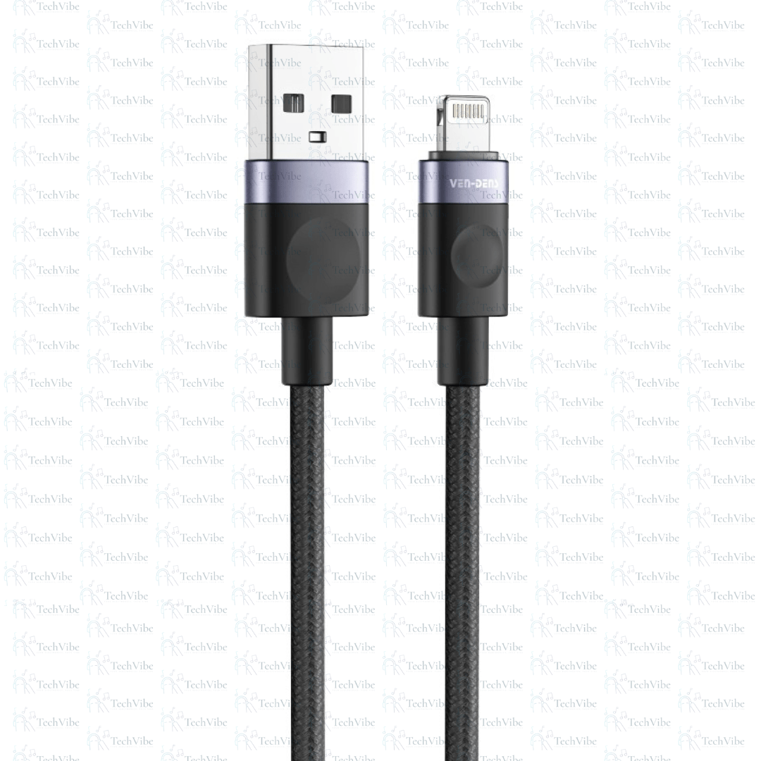 Ven - Dens 2.4A 5V Usb A To Lightning Charging Cable - TechVibe
