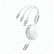 Ven - Dens 3 In 1 15W Max Multi Support Chargeing Cable - TechVibe