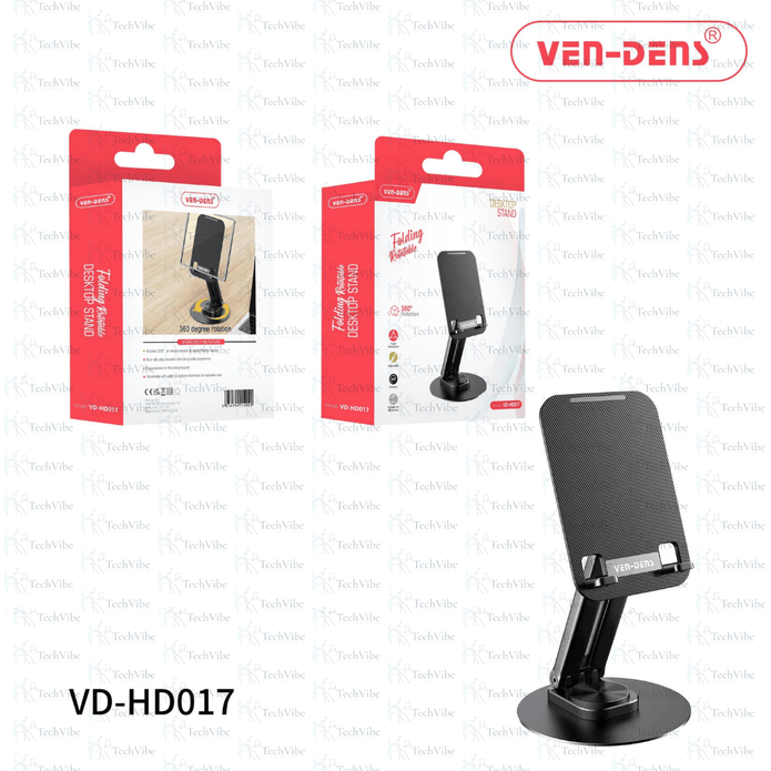 Ven - Dens 360 Degree Rotation Folding Rotatable Desktop Stand - TechVibe