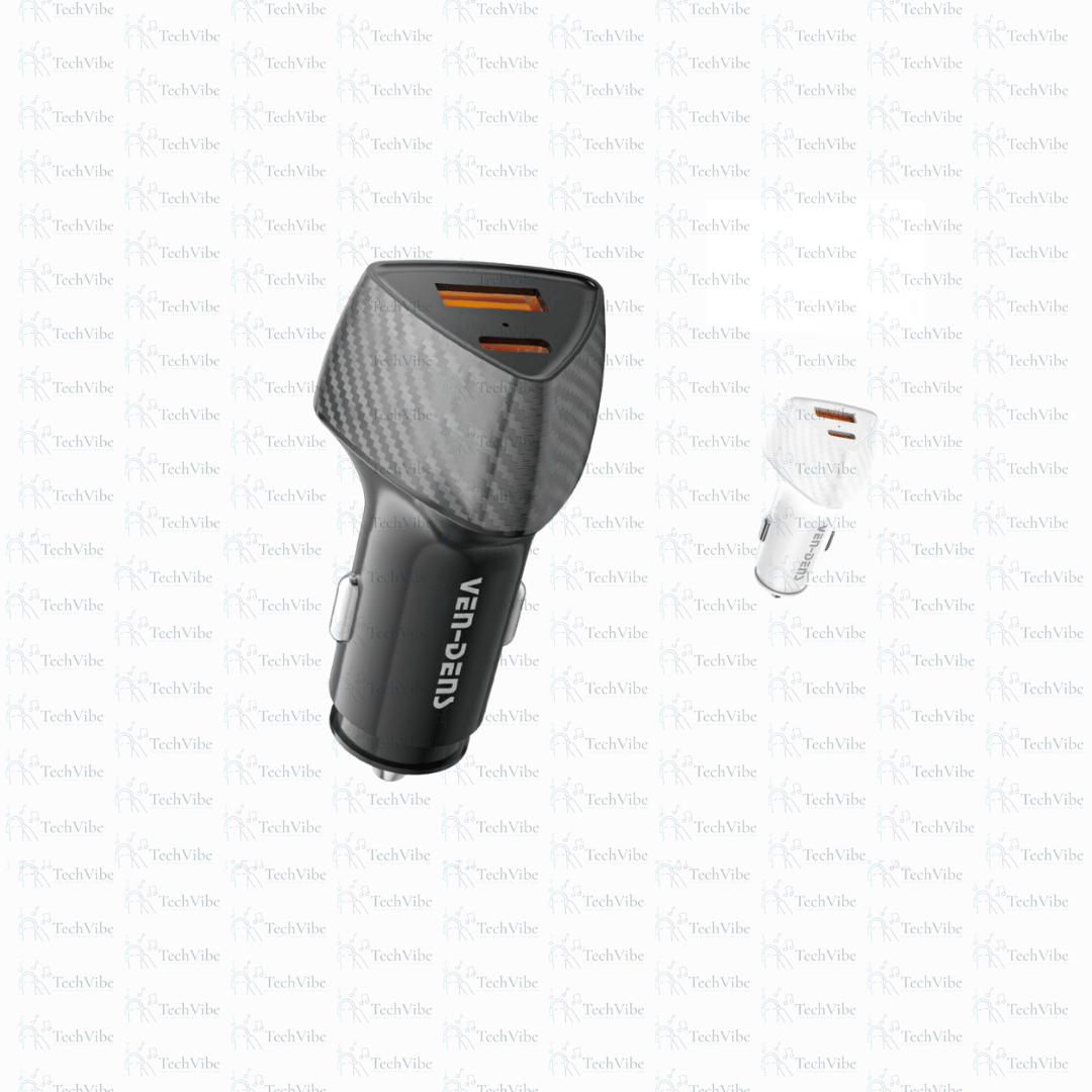 Ven - Dens 38W Dual Port Powerful Car Charger - TechVibe