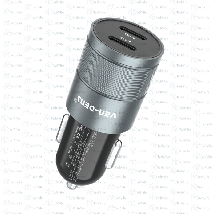 Ven - Dens Car Charger Pd + Qc 3.0 - TechVibe