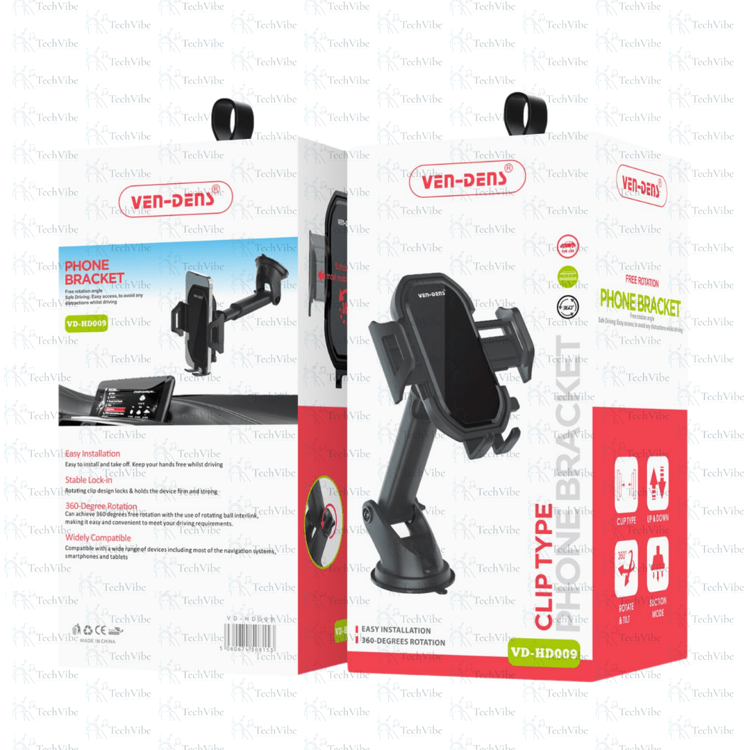 Ven - Dens Car Phone Holder Clip Type - TechVibe