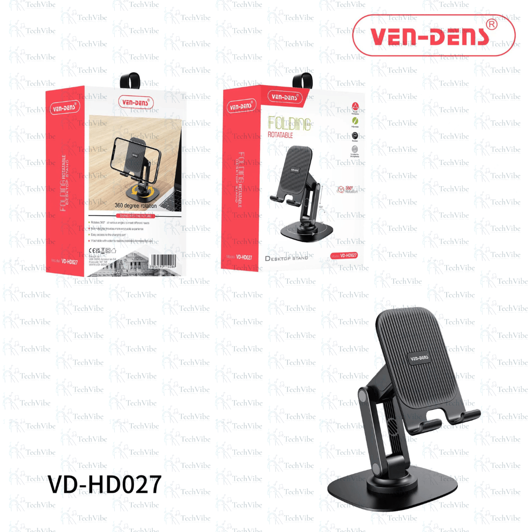Ven - Dens Folding Rotatable Desktop Stand - TechVibe