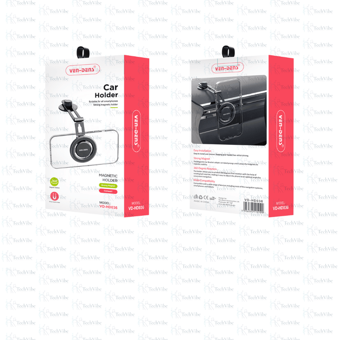 Ven - Dens Magnetic Car Holder 360 Rotation - TechVibe