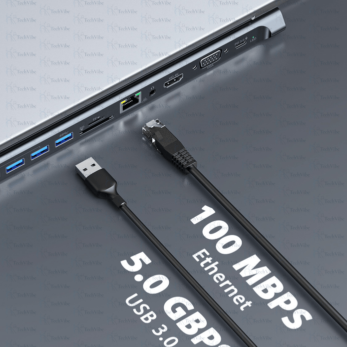 Ven - Dens Notebook Dock 13 In 1 Hub - TechVibe
