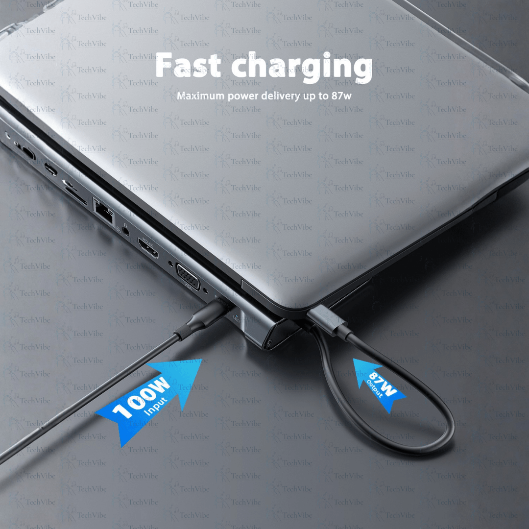 Ven - Dens Notebook Dock 13 In 1 Hub - TechVibe