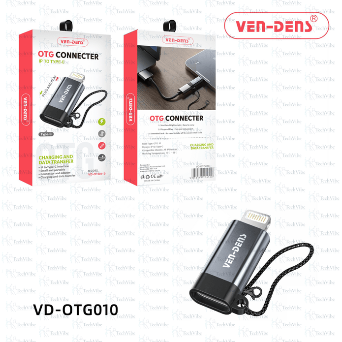 Ven - Dens Otg Connector Lightning To Type C - TechVibe
