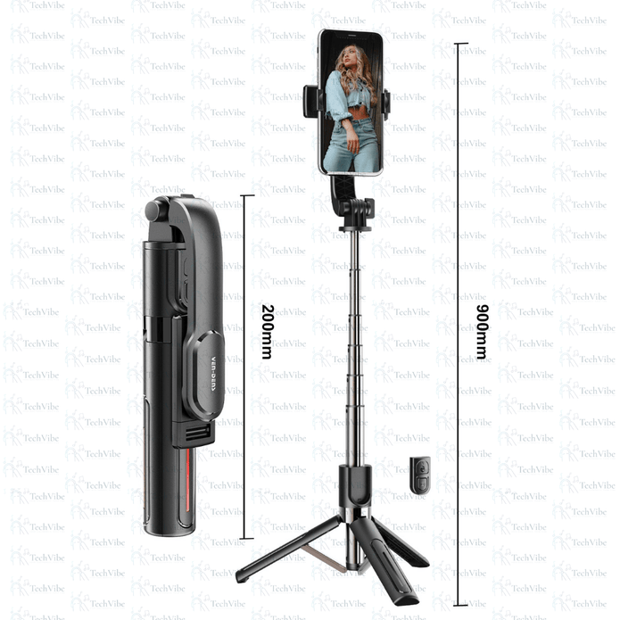Ven - Dens Selfie Stick Anti - Shake Tripod - TechVibe