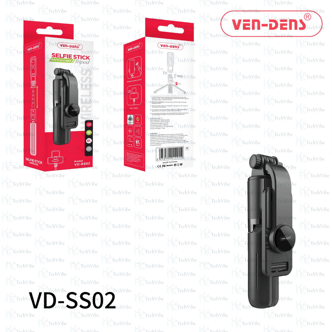 Ven - Dens Selfie Stick Anti - Shake Tripod - TechVibe
