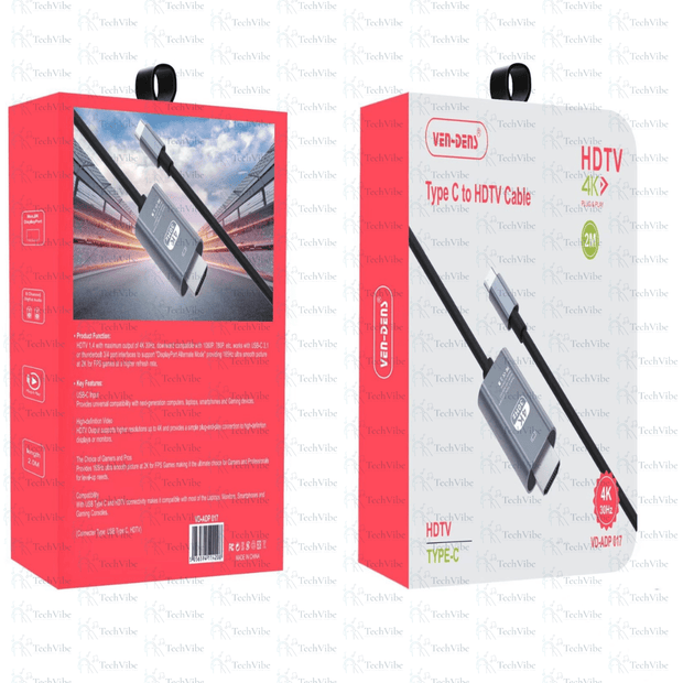 Ven - Dens Type C To Hdtv Cable (2M) - TechVibe