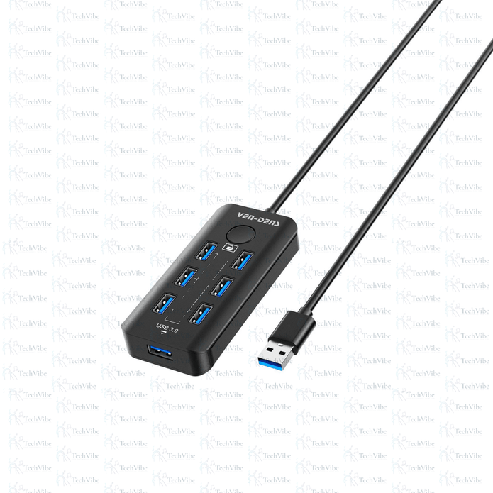 Ven - Dens Usd 3.2 Gen 1 7 - Port 5G Hub - TechVibe