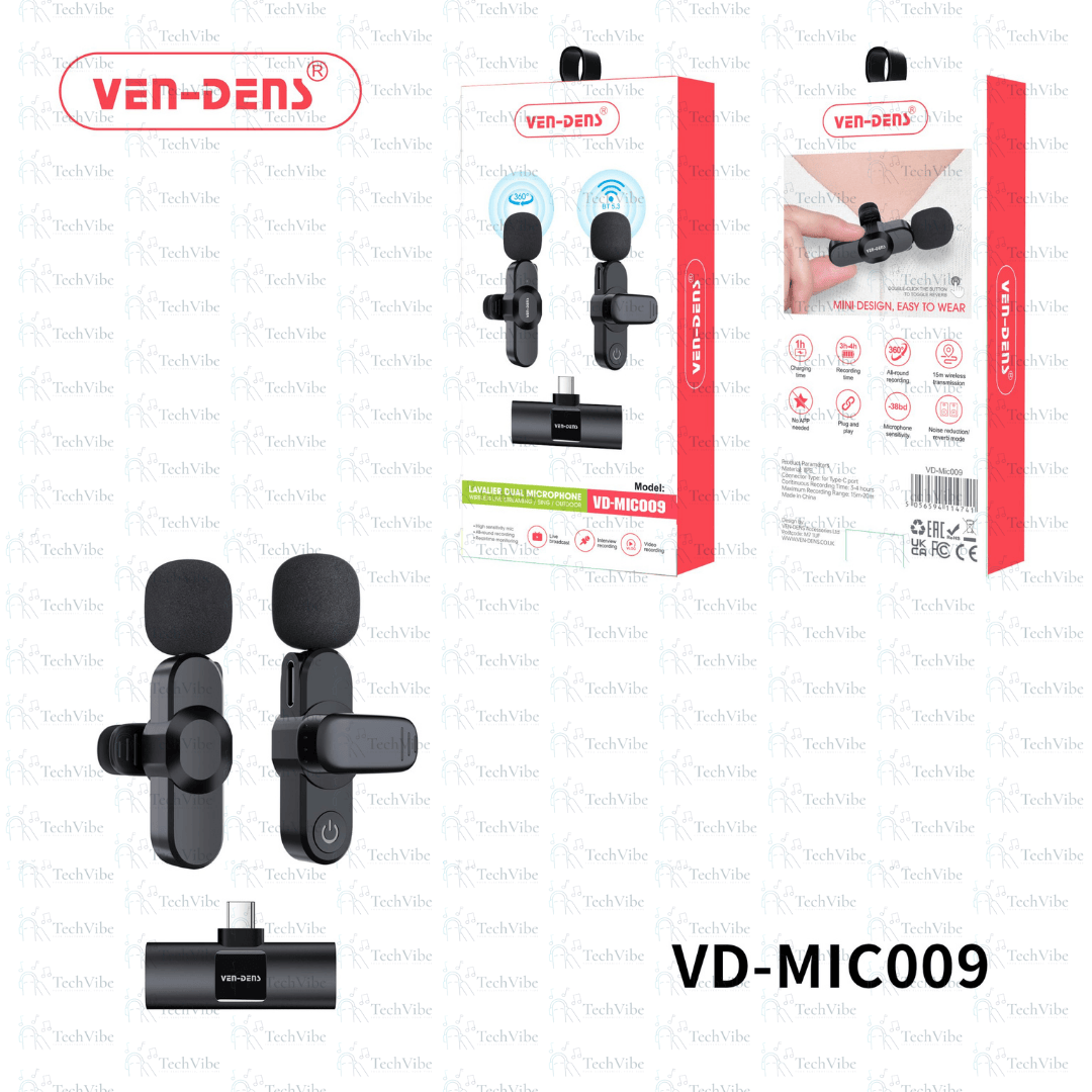Ven - Dens Wireless Dual Microphone Type C Plug - TechVibe
