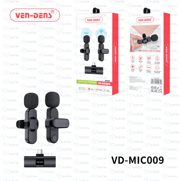 Ven - Dens Wireless Dual Microphone Type C Plug - TechVibe