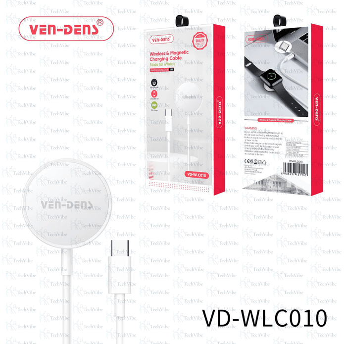 Ven - Dens Wireless & Magnetic Charging Cable For Iwatch - TechVibe