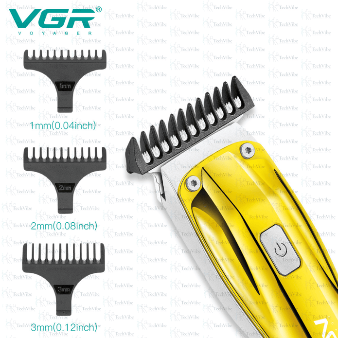 VGR Hair Trimmer For Men, Gold - TechVibe