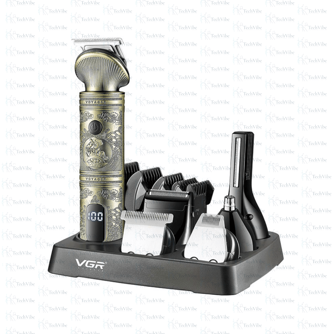 VGR Men'S Grooming Kit, Gold - TechVibe