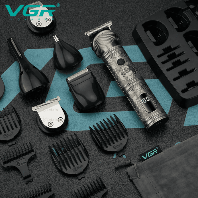 VGR Men'S Grooming Kit, Gold - TechVibe