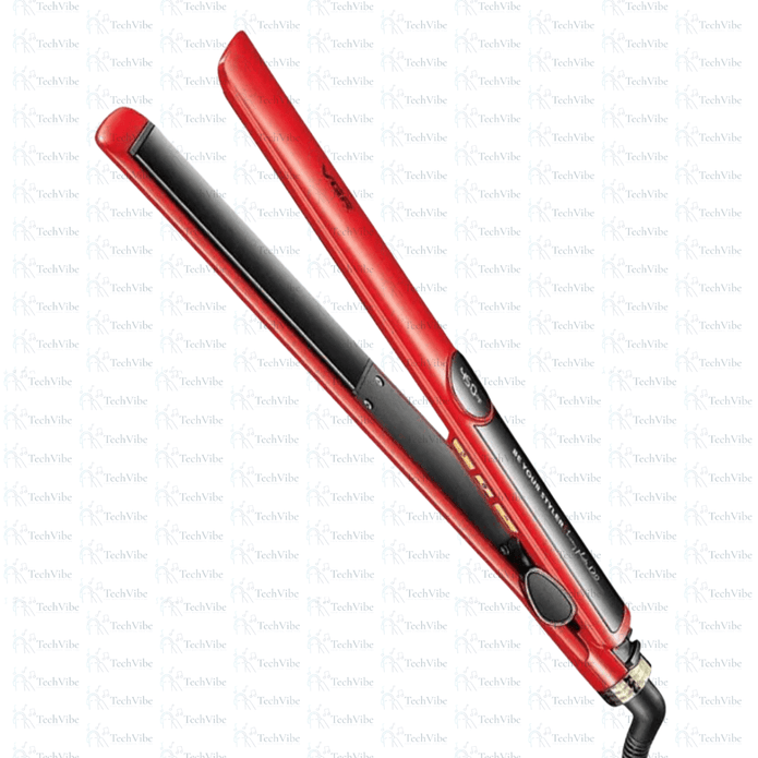 VGR Professional Ceramic Coated Plate Flat Iron Hair Straightener And Curler With Lcd Display - TechVibe