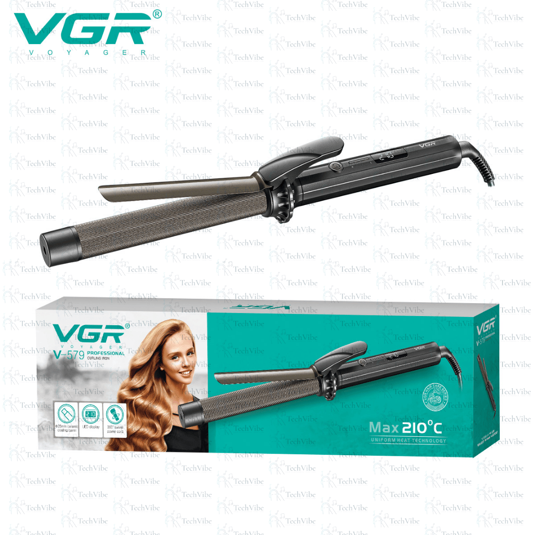 VGR Professional Curling Iron - TechVibe