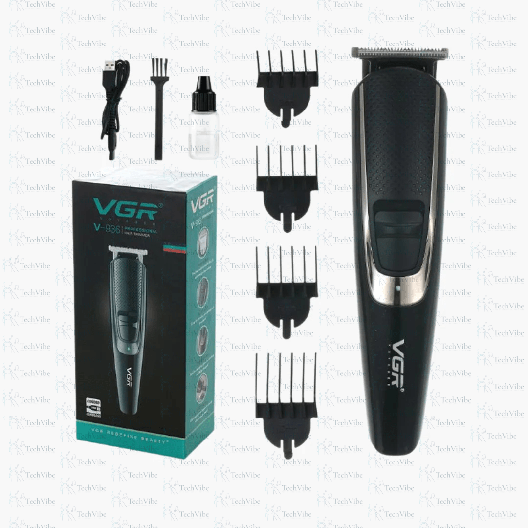 VGR Professional Hair Trimmer | Usb Rechargeable Precision Clipper For Men & Women - TechVibe