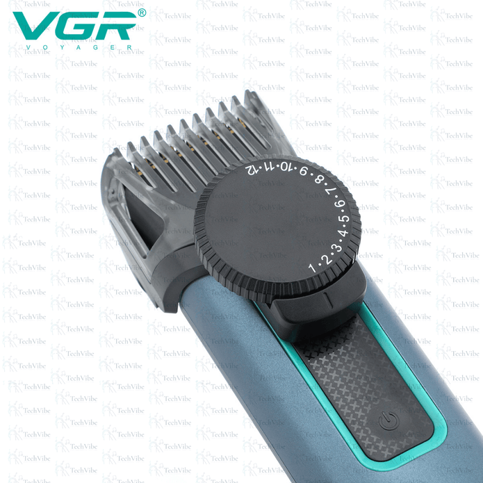 VGR Professional Hair Trimmer | Waterproof T - Blade Clipper For Men - TechVibe