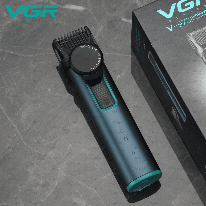 VGR Professional Hair Trimmer | Waterproof T - Blade Clipper For Men - TechVibe