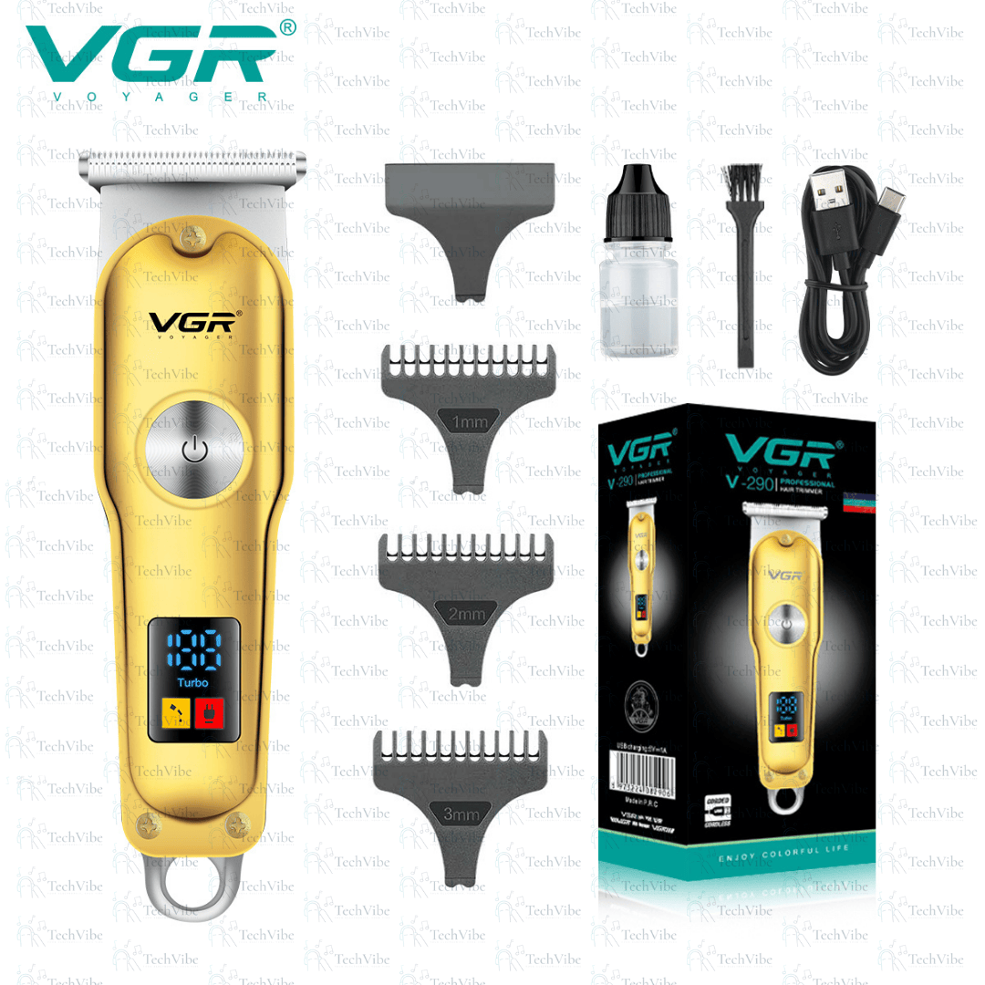 VGR Professional Multipurpose Beard And Hair Trimmer Electric Shaver Usb Charging Engraving Electric Machine - TechVibe