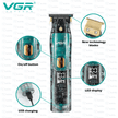 VGR Professional Waterproof Hair Trimmer | Ceramic Blade, Led Display & Usb Rechargeable - TechVibe