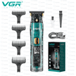 VGR Professional Waterproof Hair Trimmer | Ceramic Blade, Led Display & Usb Rechargeable - TechVibe