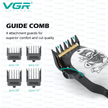 VGR Salon Series Professional Digital Display Cordless Hair Clipper With Taper Lever Hair Cutter Kit Grooming - TechVibe