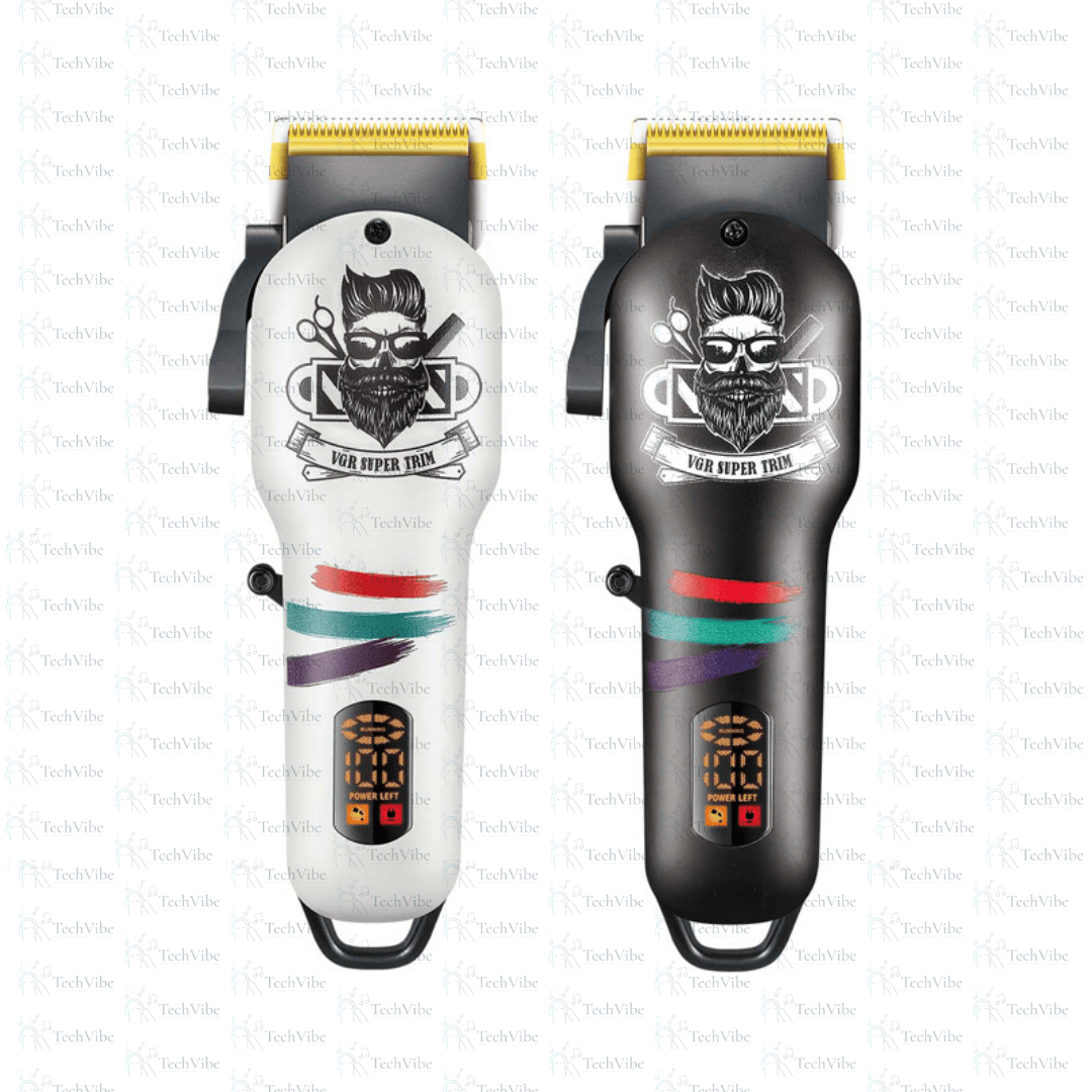 VGR Salon Series Professional Digital Display Cordless Hair Clipper With Taper Lever Hair Cutter Kit Grooming - TechVibe