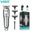 VGR Turbo Speed Dual Speed Zero Adjustable Cordless Professional Rechargeable Hair Trimmer Metal Barber - TechVibe
