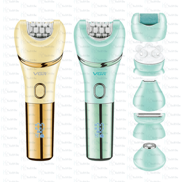 VGR Waterproof 7 In 1 Ladies Care Kit Hair Removal Kit Facial Massage Kit Epilator - TechVibe